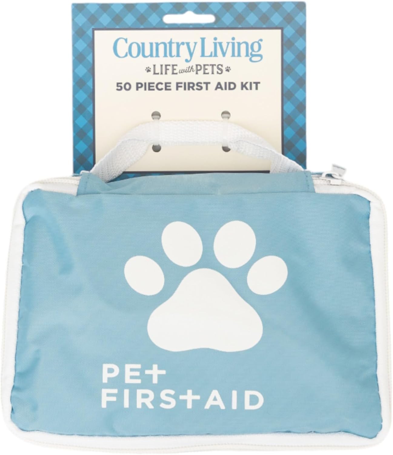 Country Living 50-Piece Pet Travel First Aid Kit for Emergencies, Safety, Adventure & On-the-Go Pet Care