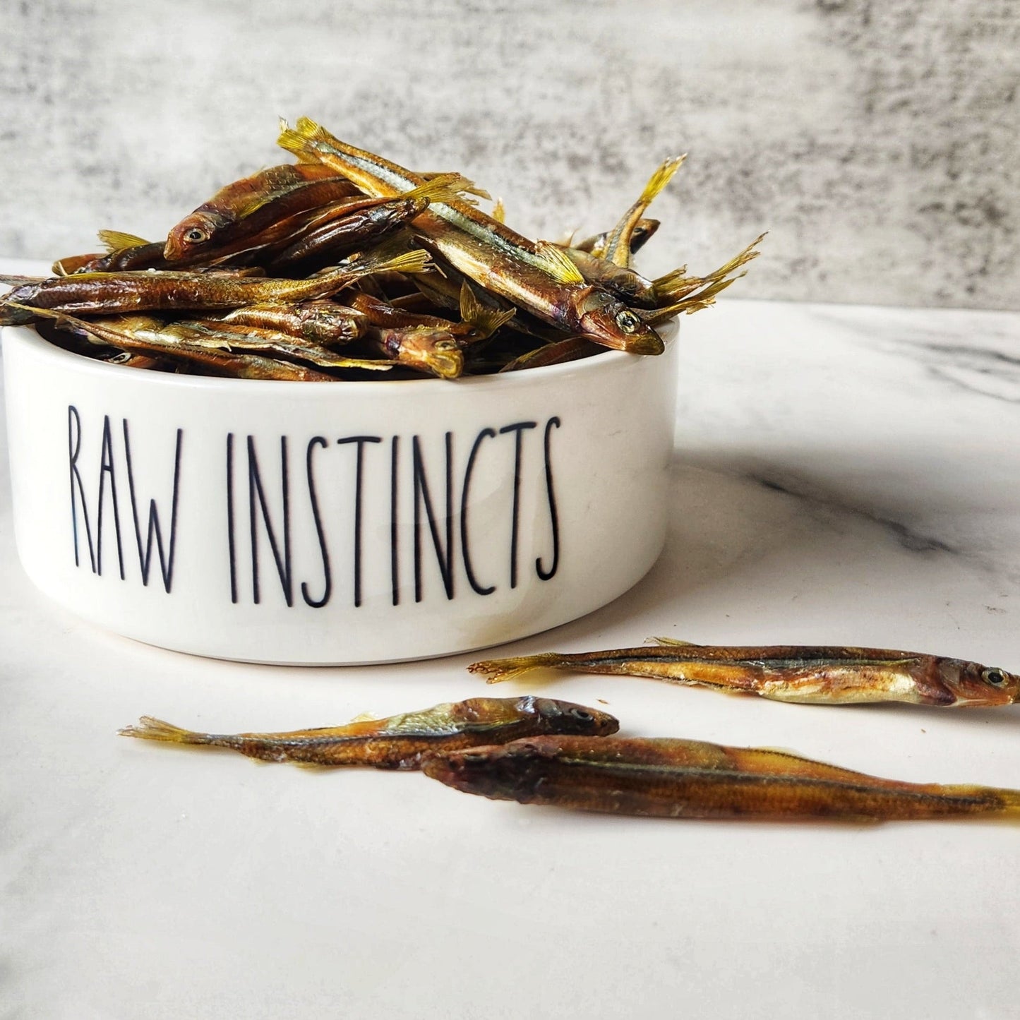 Dehydrated Atlantic Silverside – 2oz | Raw Instincts | Small Batch Florida Fish Treat for Cats & Dogs