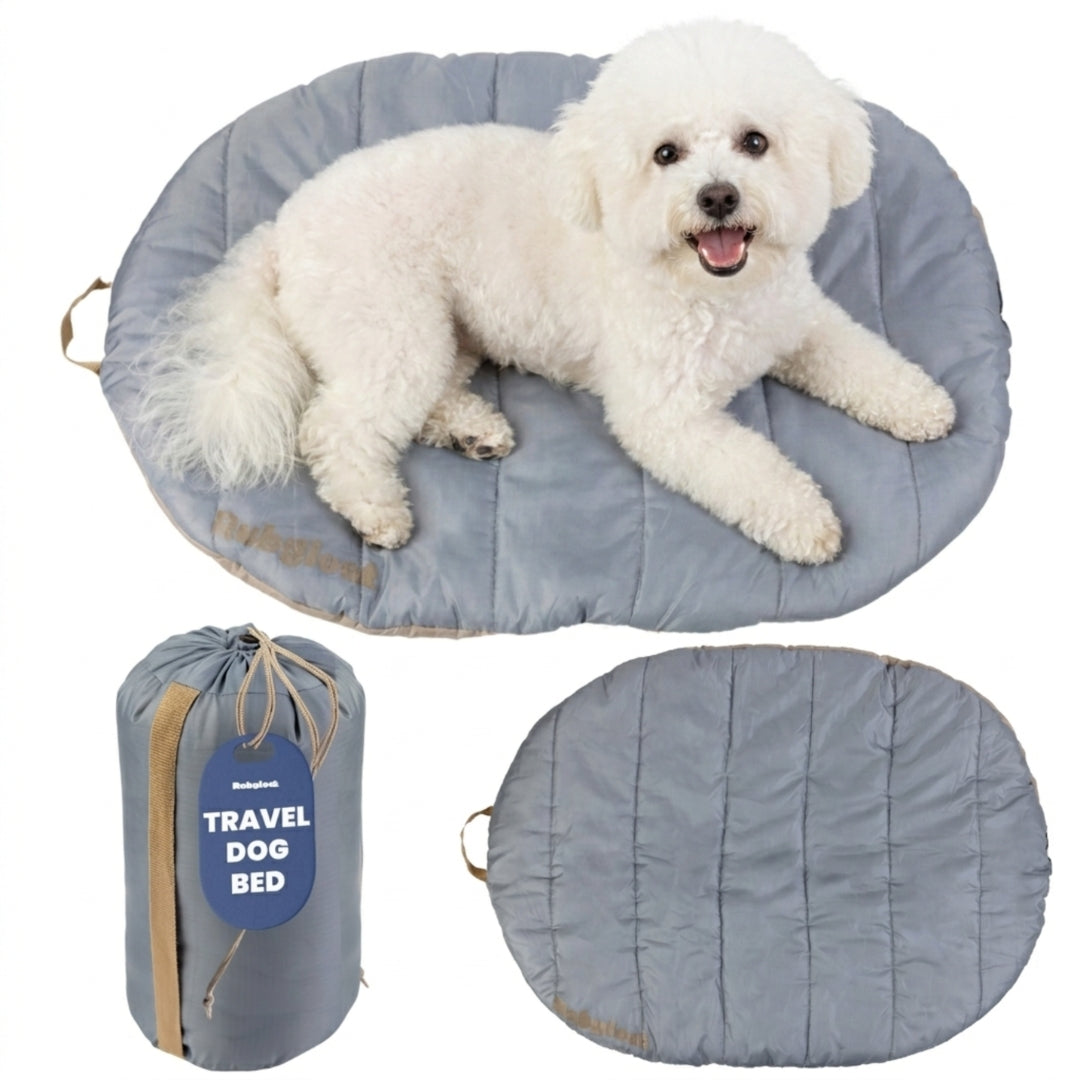 Travel Dog Bed – Foldable, Lightweight, Water Resistant Mat
