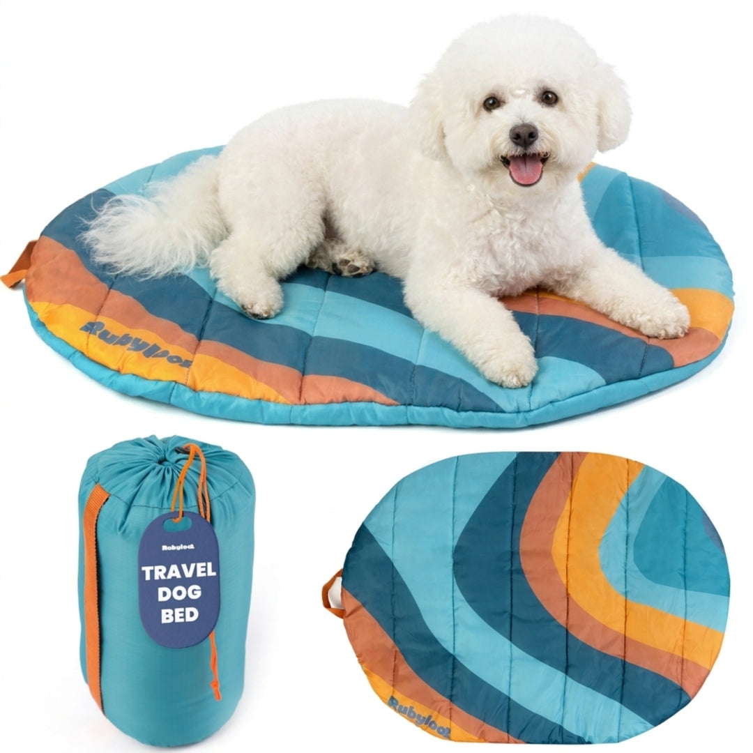 Travel Dog Bed – Foldable, Lightweight, Water Resistant Mat
