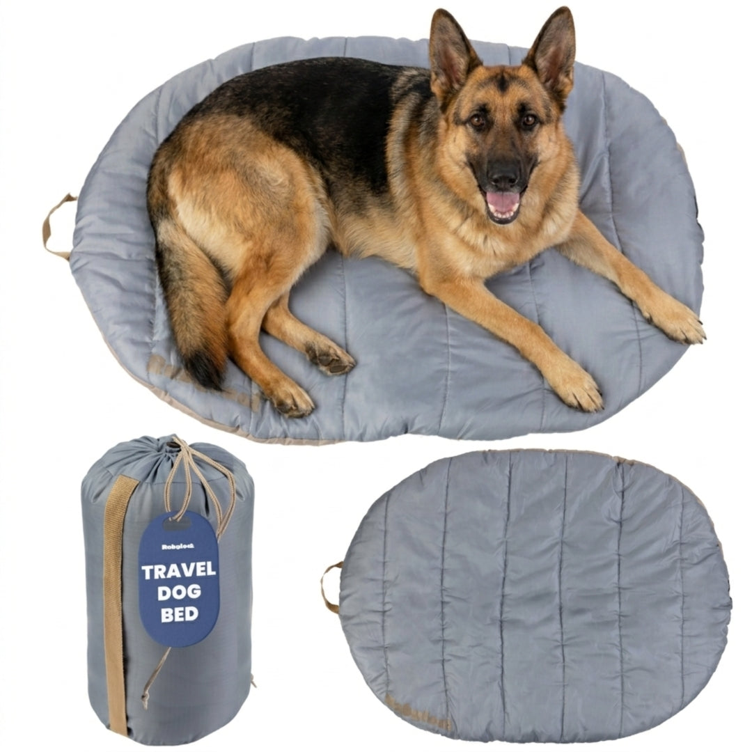 Travel Dog Bed – Foldable, Lightweight, Water Resistant Mat