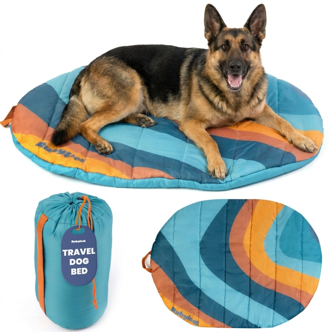 Travel Dog Bed – Foldable, Lightweight, Water Resistant Mat