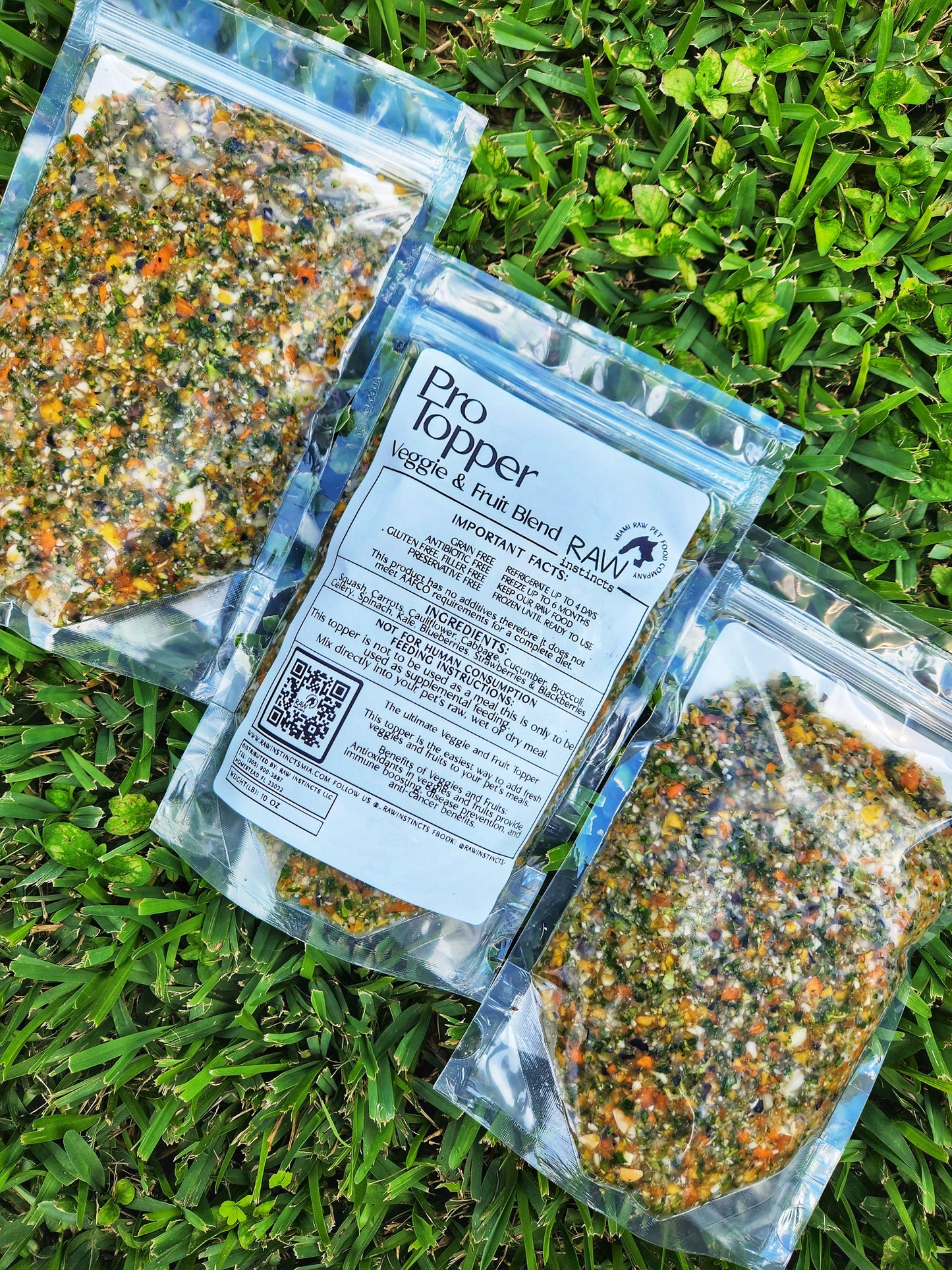 Organic Pro Topper – Veggie & Fruit Blend for Cats & Dogs | Raw Instincts